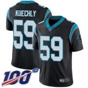 Wholesale Cheap Nike Panthers #59 Luke Kuechly Black Team Color Men's Stitched NFL 100th Season Vapor Limited Jersey