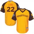 Wholesale Cheap Mariners #22 Robinson Cano Gold 2016 All-Star American League Stitched Youth MLB Jersey