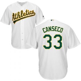 Wholesale Cheap Athletics #33 Jose Canseco White Cool Base Stitched Youth MLB Jersey