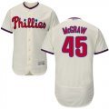 Wholesale Cheap Phillies #45 Tug McGraw Cream Flexbase Authentic Collection Stitched MLB Jersey