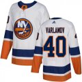 Wholesale Cheap Adidas Islanders #40 Semyon Varlamov White Road Authentic Stitched NHL Jersey