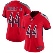 Wholesale Cheap Nike Titans #44 Vic Beasley Jr Red Women's Stitched NFL Limited Inverted Legend Jersey