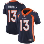 Wholesale Cheap Nike Broncos #13 KJ Hamler Navy Blue Alternate Women's Stitched NFL Vapor Untouchable Limited Jersey