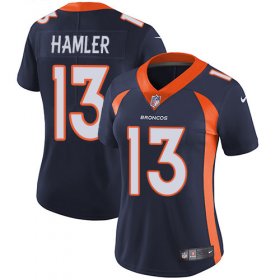 Wholesale Cheap Nike Broncos #13 KJ Hamler Navy Blue Alternate Women\'s Stitched NFL Vapor Untouchable Limited Jersey