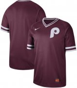 Wholesale Cheap Nike Phillies Blank Maroon Authentic Cooperstown Collection Stitched MLB Jersey