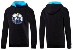 Wholesale Cheap Edmonton Oilers Pullover Hoodie Black & Blue