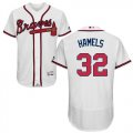 Wholesale Cheap Braves #32 Cole Hamels White Flexbase Authentic Collection Stitched MLB Jersey