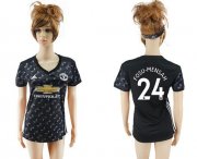 Wholesale Cheap Women's Manchester United #24 Fosu-Mensah Away Soccer Club Jersey