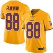 Wholesale Cheap Nike Redskins #88 Matt Flanaga Gold Men's Stitched NFL Limited Rush Jersey