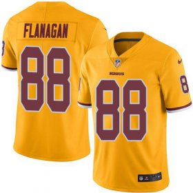 Wholesale Cheap Nike Redskins #88 Matt Flanaga Gold Men\'s Stitched NFL Limited Rush Jersey