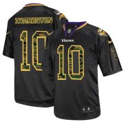 Wholesale Cheap Nike Vikings #10 Fran Tarkenton Black Men's Stitched NFL Elite Camo Fashion Jersey