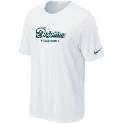 Wholesale Cheap Nike Miami Dolphins Sideline Legend Authentic Font Dri-FIT NFL T-Shirt White
