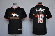 Wholesale Cheap Nike Broncos #18 Peyton Manning Black Men's NFL Game All Star Fashion Jersey