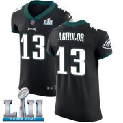 Wholesale Cheap Nike Eagles #13 Nelson Agholor Black Alternate Super Bowl LII Men's Stitched NFL Vapor Untouchable Elite Jersey