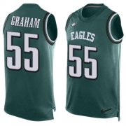 Wholesale Cheap Nike Eagles #55 Brandon Graham Midnight Green Team Color Men's Stitched NFL Limited Tank Top Jersey