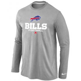 Wholesale Cheap Nike Buffalo Bills Critical Victory Long Sleeve T-Shirt Grey