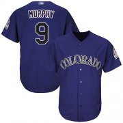 Wholesale Cheap Rockies #9 Daniel Murphy Purple Cool Base Stitched Youth MLB Jersey