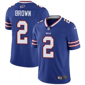 Wholesale Cheap Nike Bills #2 John Brown Royal Blue Team Color Men\'s Stitched NFL Vapor Untouchable Limited Jersey