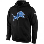 Wholesale Cheap Men's Detroit Lions Nike Black KO Logo Essential Hoodie