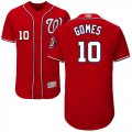 Wholesale Cheap Nationals #10 Yan Gomes Red Flexbase Authentic Collection Stitched MLB Jersey