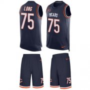 Wholesale Cheap Nike Bears #75 Kyle Long Navy Blue Team Color Men's Stitched NFL Limited Tank Top Suit Jersey