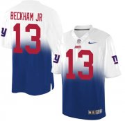 Wholesale Cheap Nike Giants #13 Odell Beckham Jr Royal Blue/White Men's Stitched NFL Elite Fadeaway Fashion Jersey