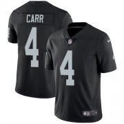 Wholesale Cheap Nike Raiders #4 Derek Carr Black Team Color Men's Stitched NFL Vapor Untouchable Limited Jersey