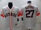 Wholesale Cheap Men's Houston Astros #27 Jose Altuve White Nike Drift Fashion Cool Base Jersey