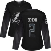 Cheap Adidas Lightning #2 Luke Schenn Black Alternate Authentic Women's Stitched NHL Jersey