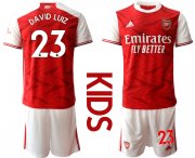 Wholesale Cheap Youth 2020-2021 club Arsenal home 23 red Soccer Jerseys