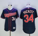 Wholesale Cheap Twins #34 Kirby Puckett Navy Blue Flexbase Authentic Collection Stitched MLB Jersey