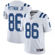 Wholesale Cheap Nike Colts #86 Michael Pittman Jr. White Men's Stitched NFL Vapor Untouchable Limited Jersey