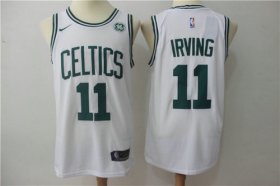 Wholesale Cheap Nike Celtics 11 Kyrie Irving White Swingman Jersey