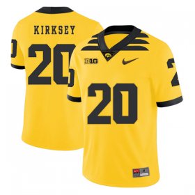 Wholesale Cheap Iowa Hawkeyes 20 Christian Kirksey Yellow College Football Jersey