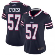 Wholesale Cheap Nike Bills #57 A.J. Epenesas Navy Women's Stitched NFL Limited Inverted Legend Jersey