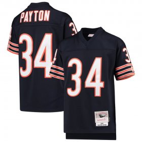 Wholesale Cheap Youth Chicago Bears #34 Walter Payton Mitchell & Ness Navy 1985 Legacy Retired Player Jersey