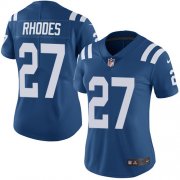 Wholesale Cheap Nike Colts #27 Xavier Rhodes Royal Blue Team Color Women's Stitched NFL Vapor Untouchable Limited Jersey