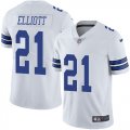 Wholesale Cheap Nike Cowboys #21 Ezekiel Elliott White Men's Stitched NFL Vapor Untouchable Limited Jersey