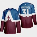 Wholesale Cheap Adidas Colorado Avalanche #31 Philipp Grubauer Men's 2020 Stadium Series Burgundy Stitched NHL Jersey