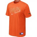 Wholesale Cheap Baltimore Orioles Nike Short Sleeve Practice MLB T-Shirt Orange