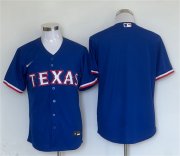 Cheap Men's Texas Rangers Blank Royal Cool Base Stitched Baseball Jersey