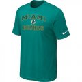 Wholesale Cheap Nike NFL Miami Dolphins Heart & Soul NFL T-Shirt Teal Green
