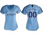 Wholesale Cheap Women's Manchester City Personalized Home Soccer Club Jersey