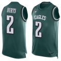 Wholesale Cheap Nike Eagles #2 Jalen Hurts Green Team Color Men's Stitched NFL Limited Tank Top Jersey