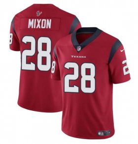 Cheap Men\'s Houston Texans #28 Joe Mixon Red Vapor Untouchable Football Stitched Jersey