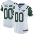 Wholesale Cheap Nike New York Jets Customized White Stitched Vapor Untouchable Limited Women's NFL Jersey