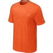 Wholesale Cheap Nike Chicago Bears Chest Embroidered Logo T-Shirt Orange