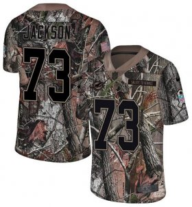 Wholesale Cheap Nike Dolphins #73 Austin Jackson Camo Men\'s Stitched NFL Limited Rush Realtree Jersey