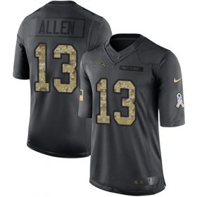 Wholesale Cheap Nike Chargers #13 Keenan Allen Black Men\'s Stitched NFL Limited 2016 Salute to Service Jersey