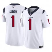 Cheap Men's Houston Texans #1 Stefon Diggs White 2024 F.U.S.E Vapor Untouchable Limited Football Stitched Jersey